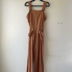 Golden stripped jumpsuit